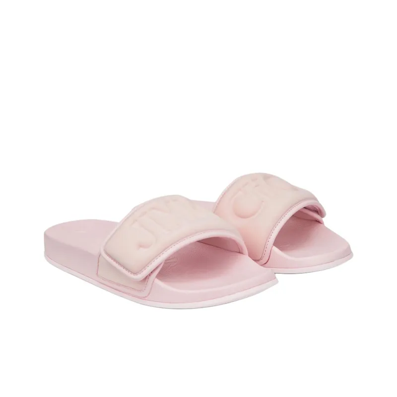 Jimmy Choo Fitz Logo debossed Slides-2
