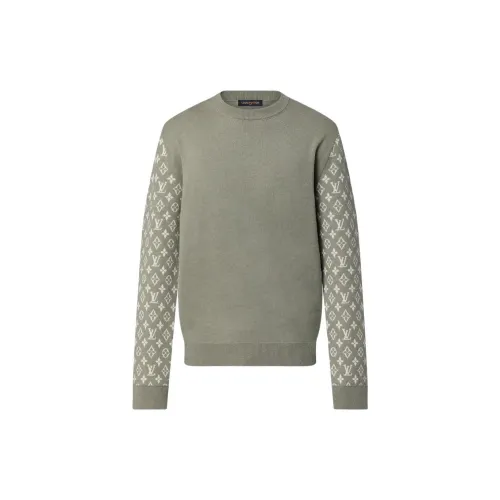 LOUIS VUITTON Long-Sleeved Cashmere Mix Signature Crewneck 