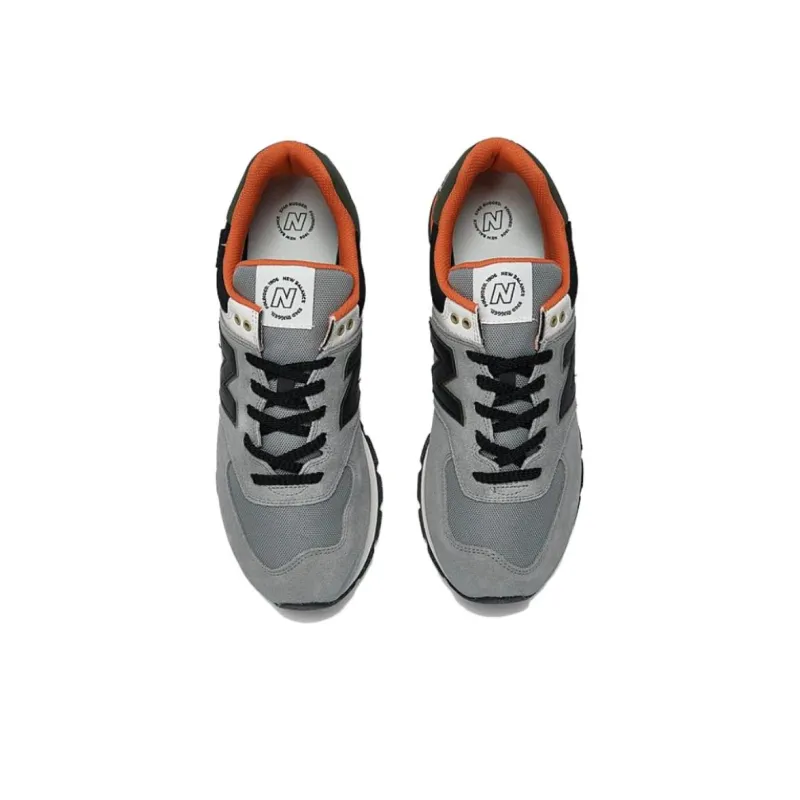 New Balance 574 Grey Black Orange-2