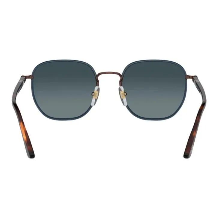 PERSOL Metal Square Sunglasses Unisex Blue-3