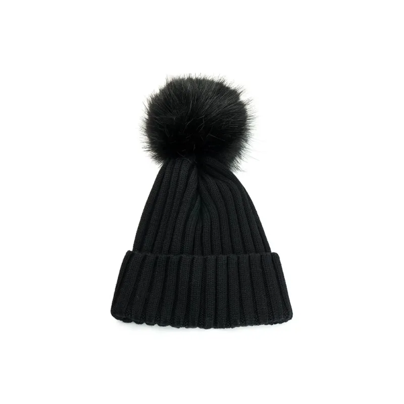 Moncler Pompom detail Wool Beanie-1