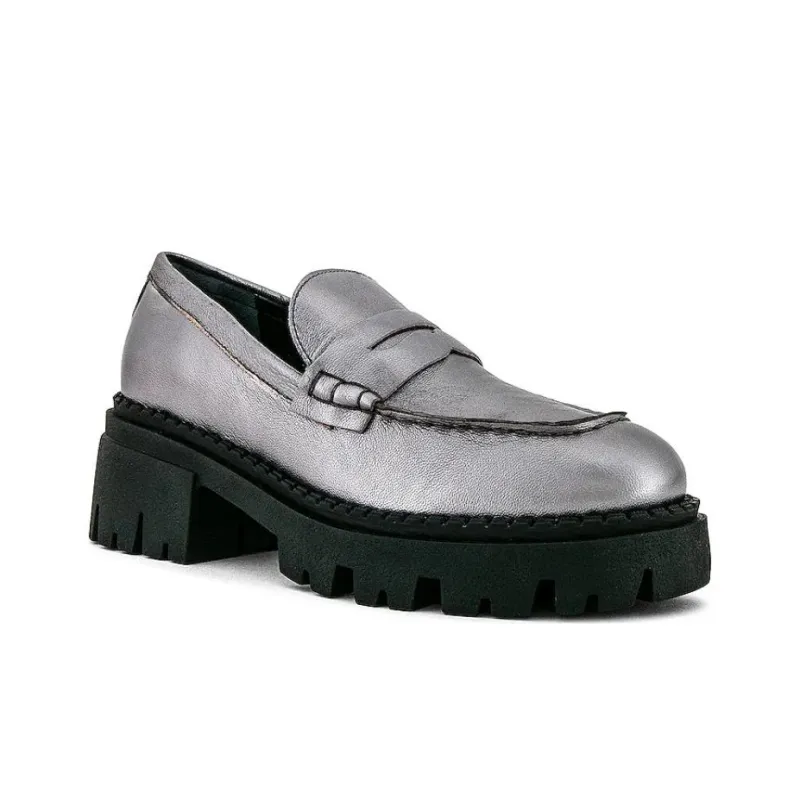 FREE PEOPLE Loafers 5cm Women's Gray-2