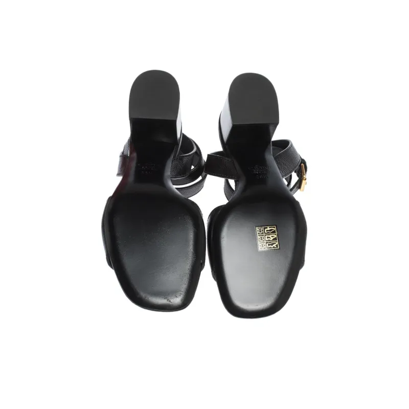LOUIS VUITTON Lock It One Strap Sandals Women's Black-5