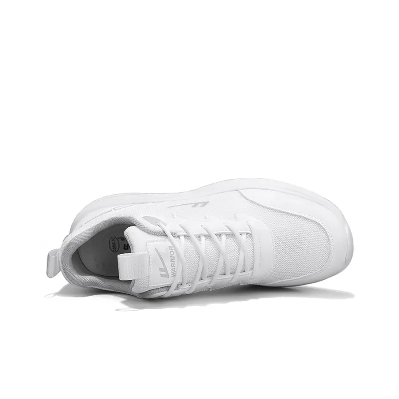 Warrior Breathable Lightweight And Wear-Resistant Low-Top Running Shoes Men's White-3