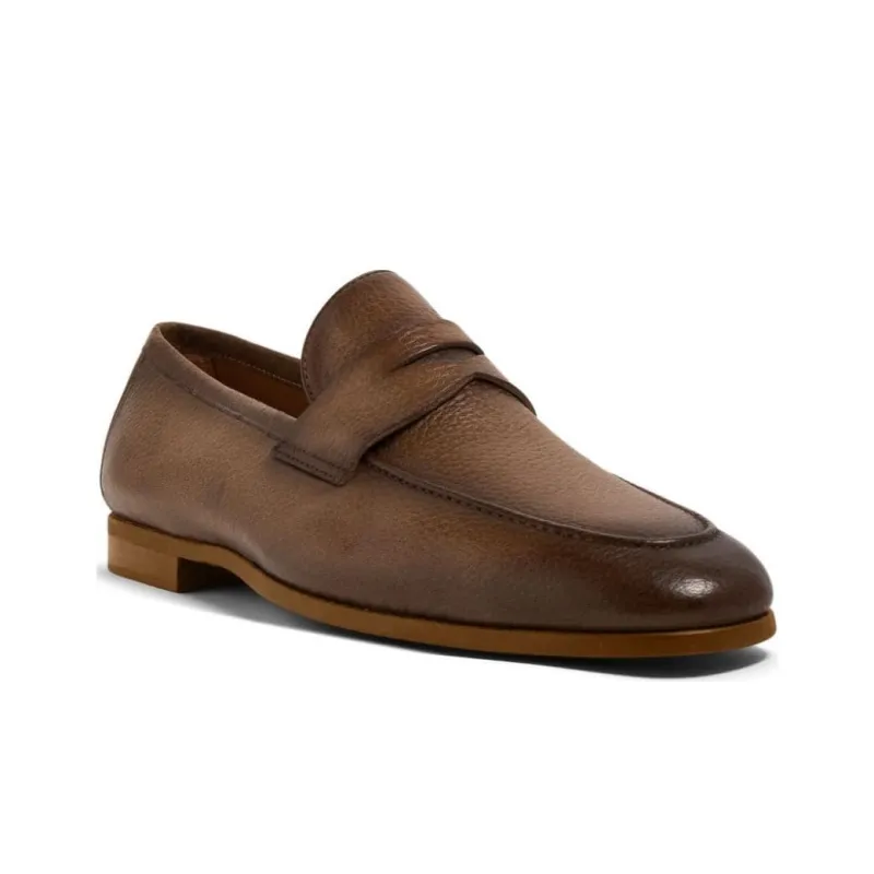 Magnanni Diezma Leather Penny Loafers-2