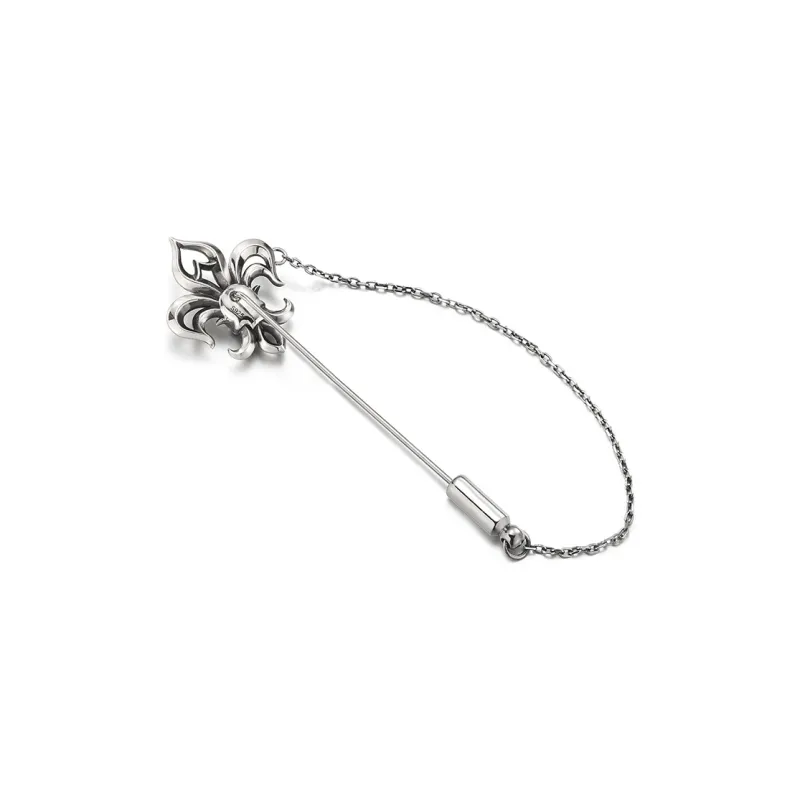 IDEAGEMER 925 Sterling Silver Brooches Men's-6
