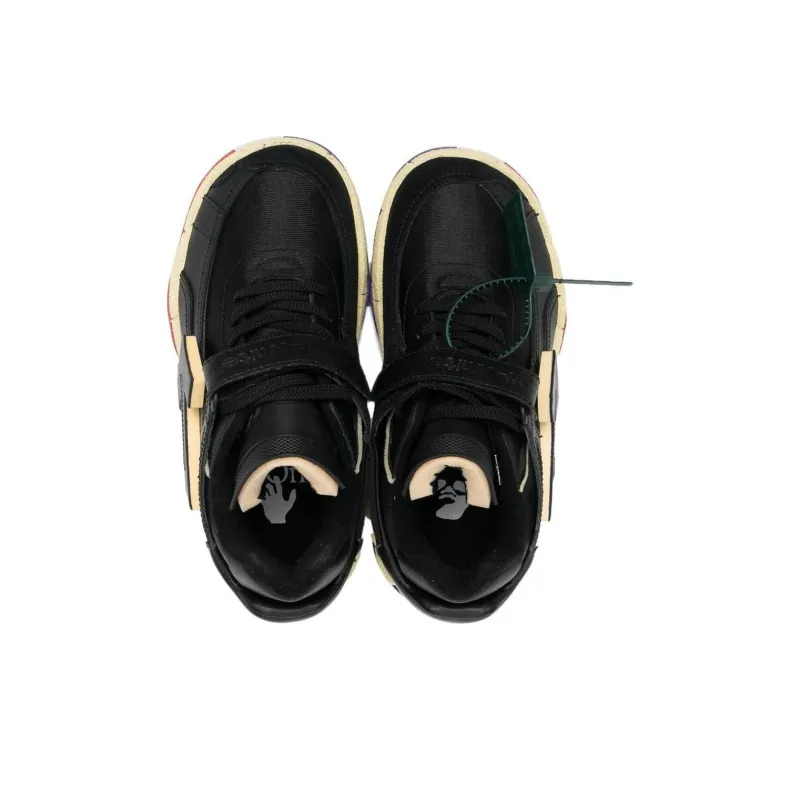 OFF WHITE Low Top Puzzle Couture Black Red-4