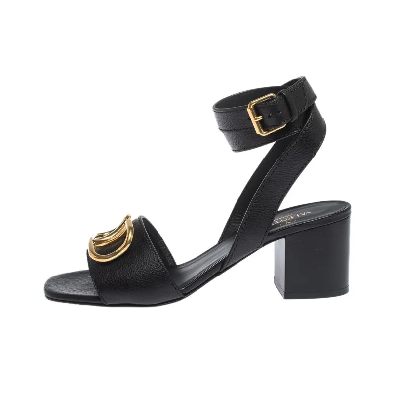 LOUIS VUITTON Lock It One Strap Sandals Women's Black-0