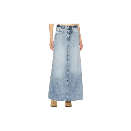 FREE PEOPLE Casual Long Skirts Women's Blue