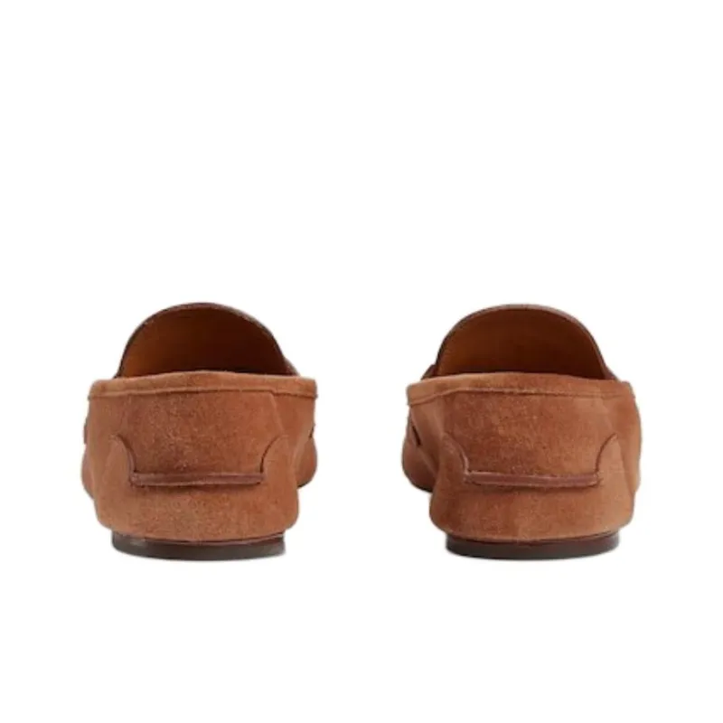 GUCCI Interlocking G Suede Loafers-3