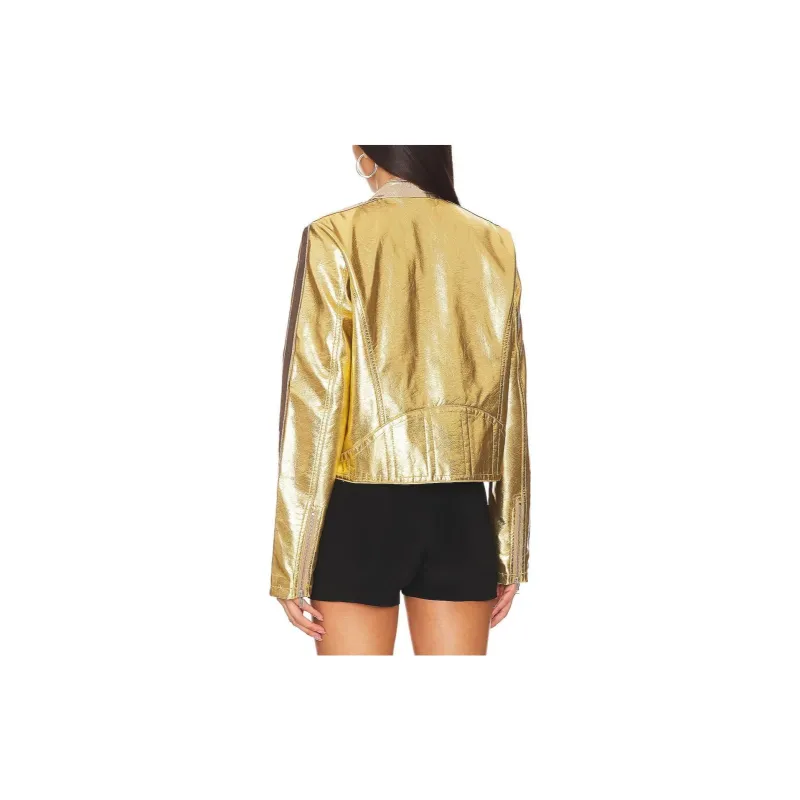 FREE PEOPLE Jackets Coats Women's Gold-1