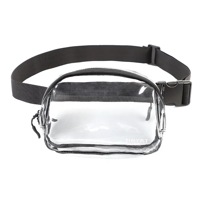 TINYAT PVC Fanny Pack Unisex Transparent-1
