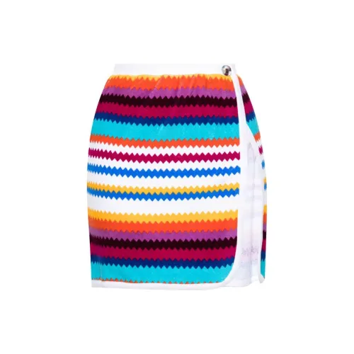 MISSONI Terry-chevron Mini Wrap Skirt