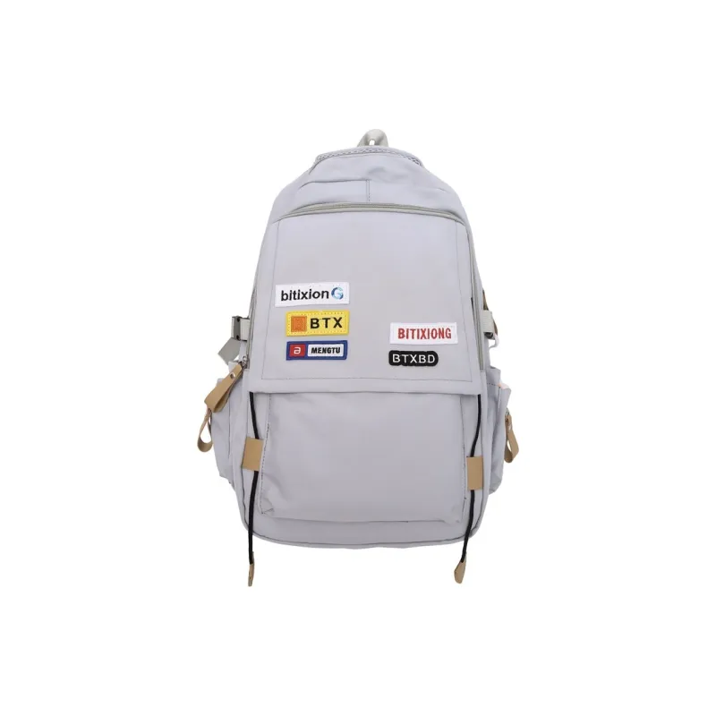 GEERDUN Nylon Backpack Unisex Black/Red/Blue/Gray-9