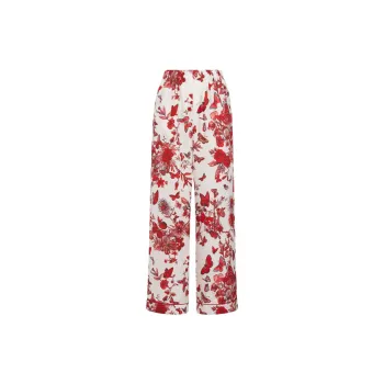 DIOR Pajama Pants Women's Red White