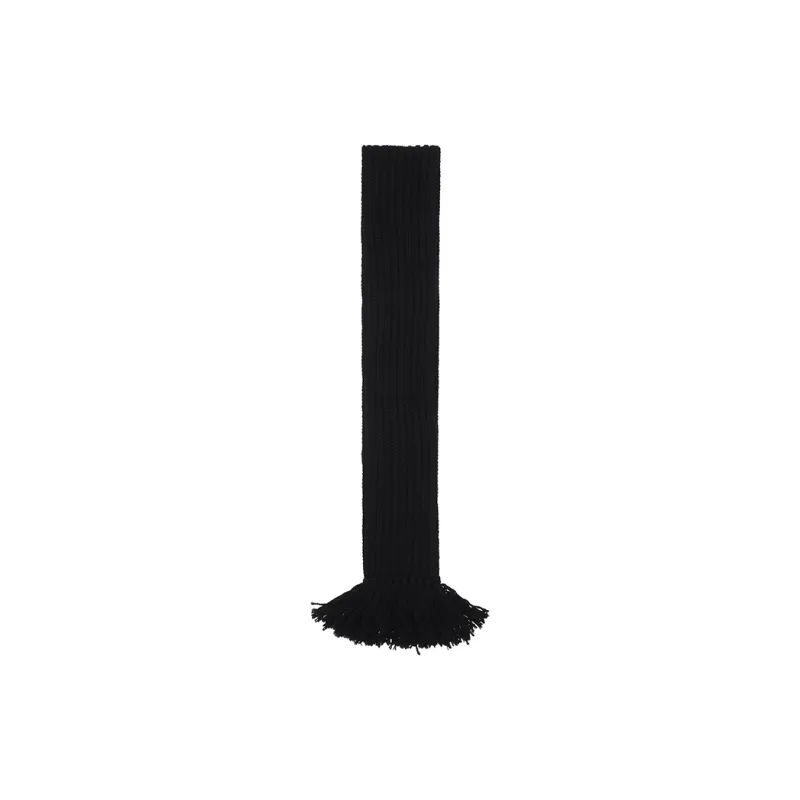 GUCCI Wool Knit Scarves Unisex Black-0