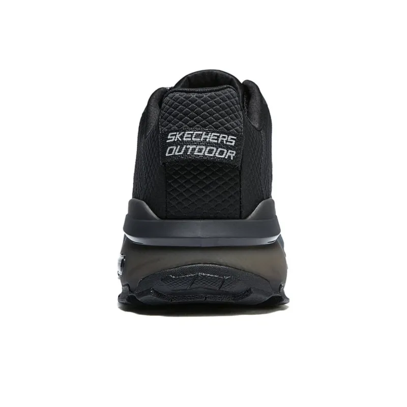 Skechers Cushioned Slip Resistant Low Top Outdoor Shoes Men's Black-4