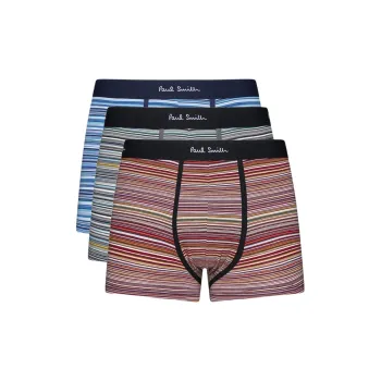 Paul Smith Striped Three Pack Of Boxers