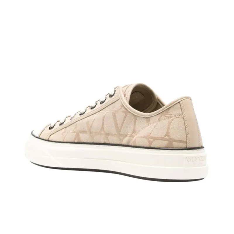 Valentino Toile Iconographe Lace Up Sneakers-4