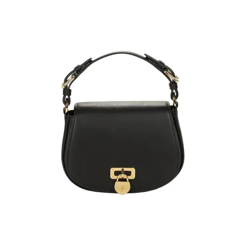 Polo Ralph Lauren Leather Crossbody One Shoulder Handbag Women's Black