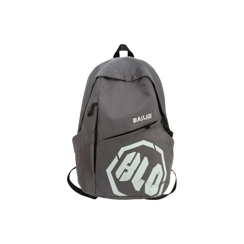 Alcohol Dragon Nylon Backpack Regular Unisex Black/Green/Light Gray/Blue/Dark Gray/Khaki-3