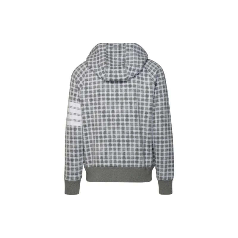 THOM BROWNE Checkered Zip Up Jacket-1