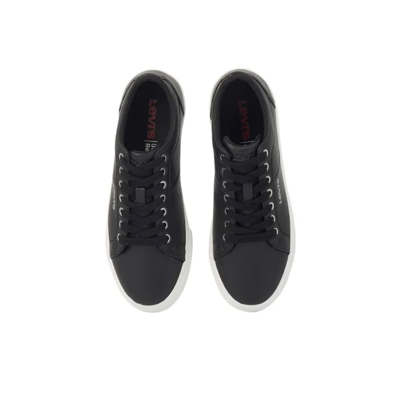 Levi’s Cushioning Wear-Resistant Low-Top Casual Shoes Women's Black White-3
