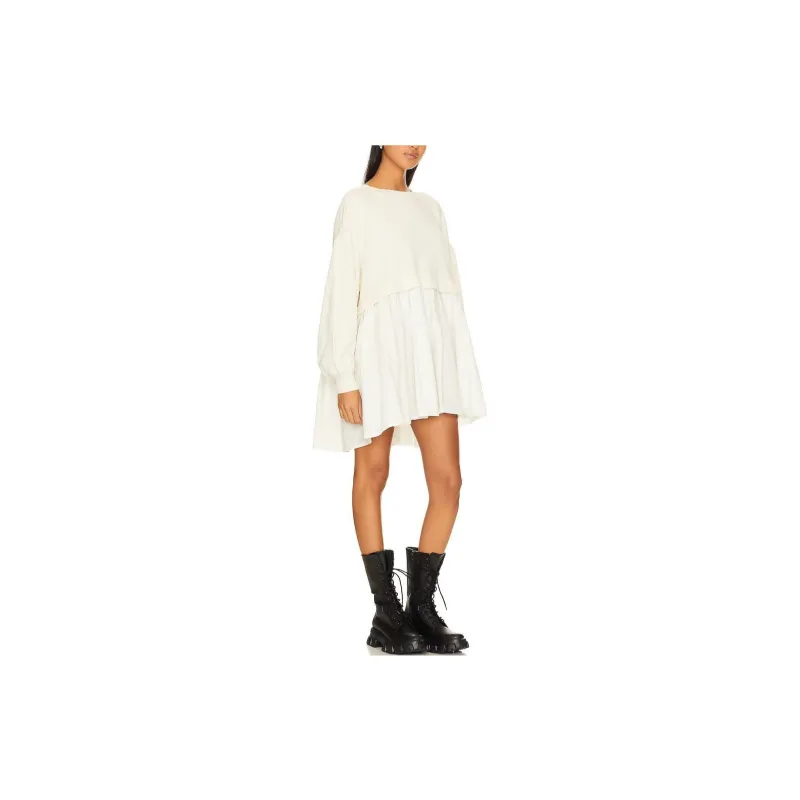 FREE PEOPLE Long-Sleeved Dresses Women's White-2