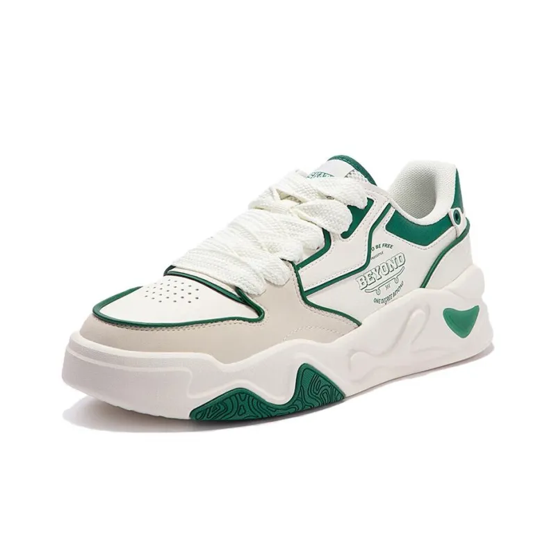 361° Jincheng Durable Breathable Low-Top Casual Shoes Men's White Green-1