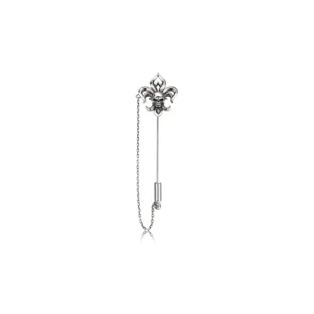 IDEAGEMER 925 Sterling Silver Brooches Men's