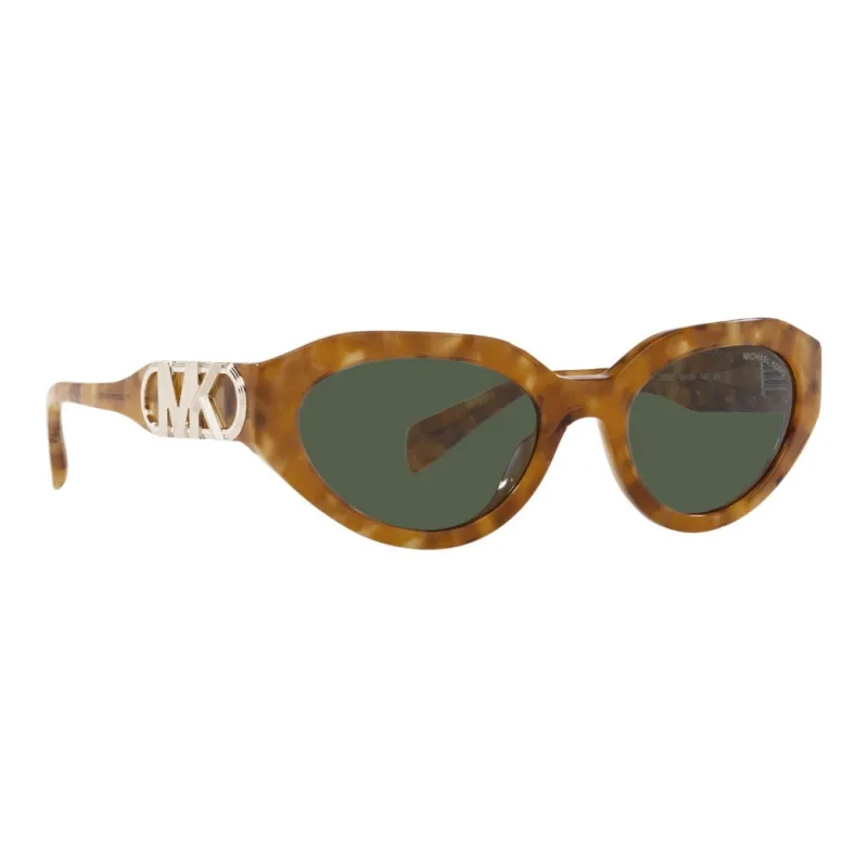 MICHAEL KORS Acetate Oval Sunglasses Women's Brown-1