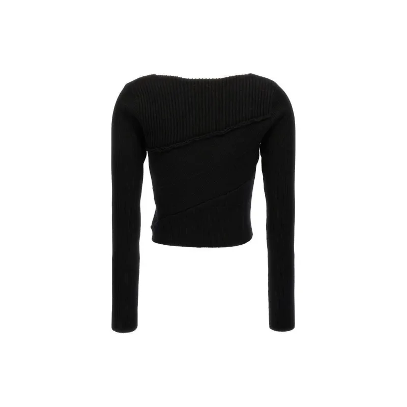 DRIES VAN NOTEN Teanne Asymmetrical Neckline Jumper-1