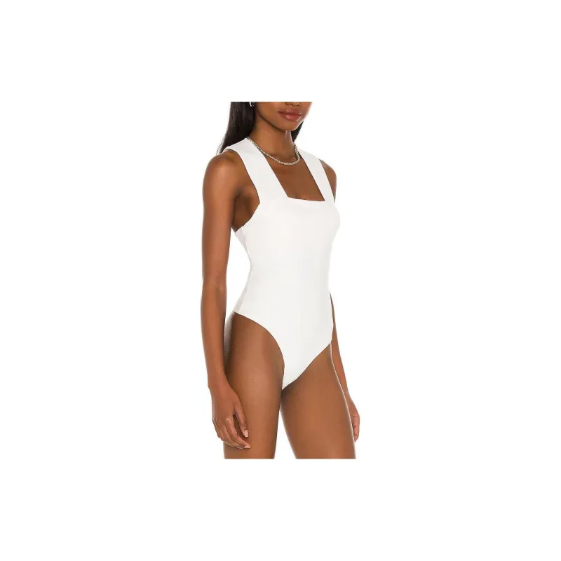 FREE PEOPLE So Sleek Bodysuit Bodysuits Women's White-1