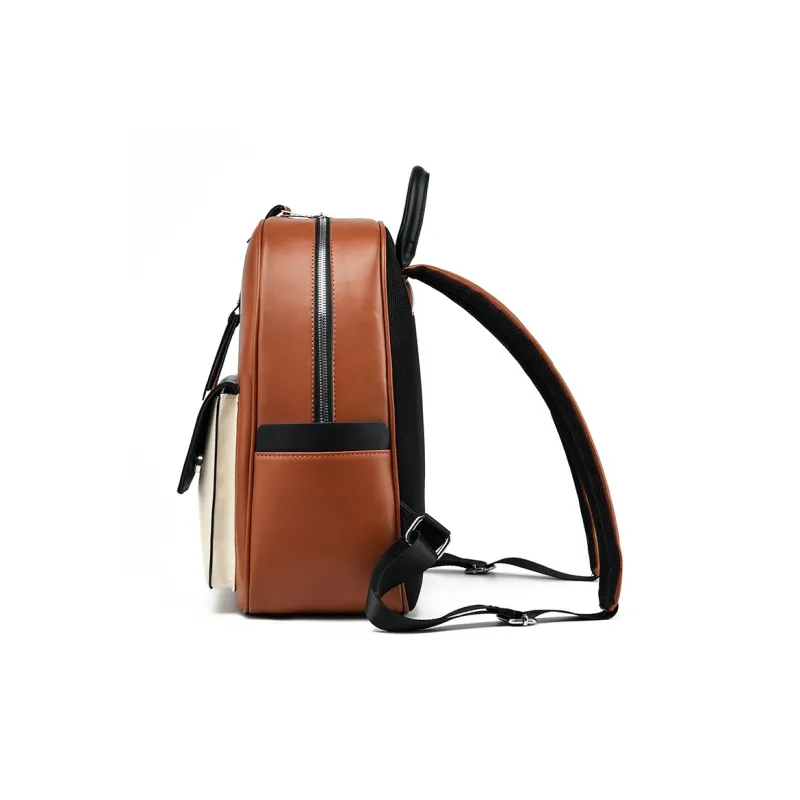 G FAVOR PU Backpack Regular Unisex Earth Yellow-2