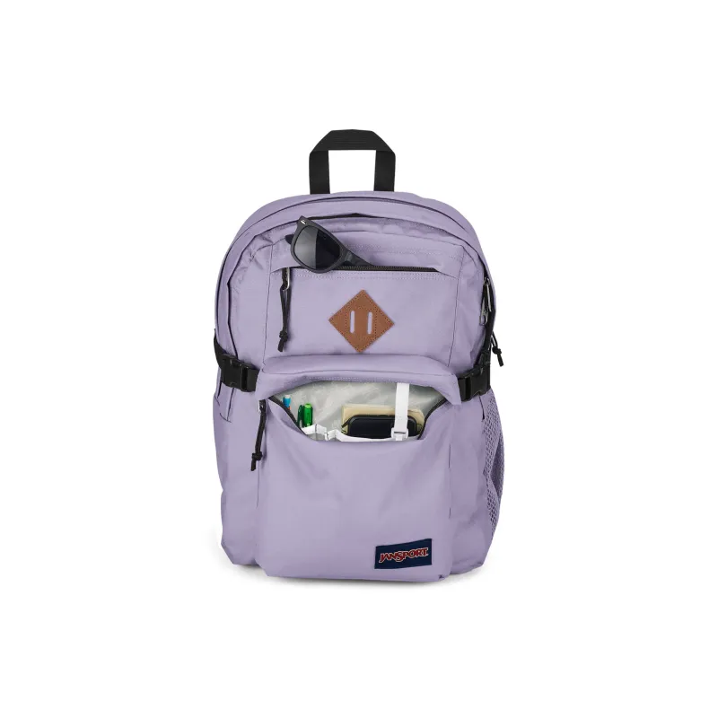 JanSport Polyester Laptop Backpack Unisex Light Purple Lilac-1