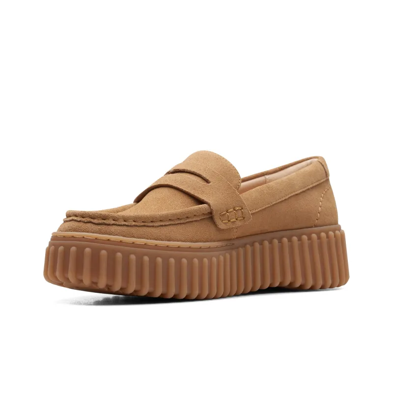 clarks Torhill Penny Flatform Loafers-1