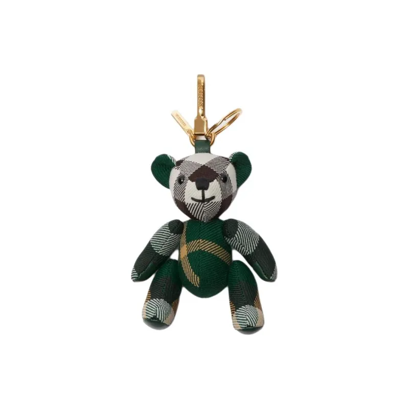 Burberry Lambskin Keychains Unisex Green-0