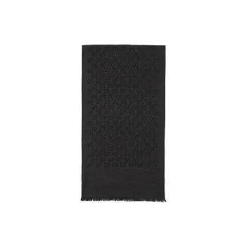 GUCCI Scarf/Stole Unisex SILK Mixed Dark Gray
