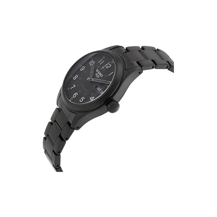 SEIKO Automatic Mechanical Movement Stainless Steel Strap Watch Unisex Black Dial-1