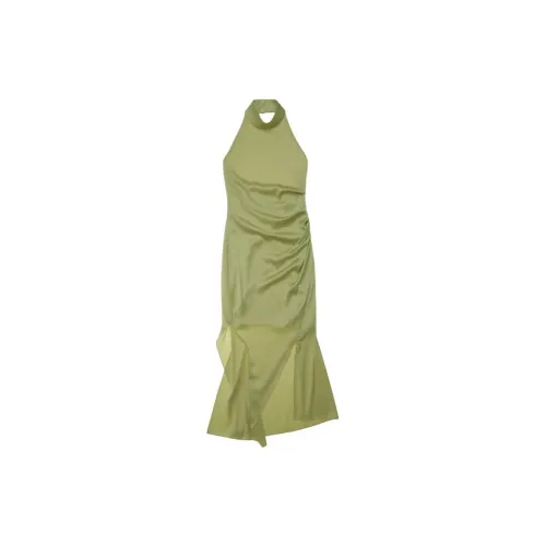 Helmut Lang Sleeveless Dresses Women's Transparent Green