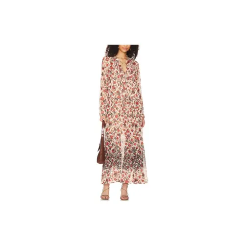 FREE PEOPLE Long-Sleeved Dresses Women's Red