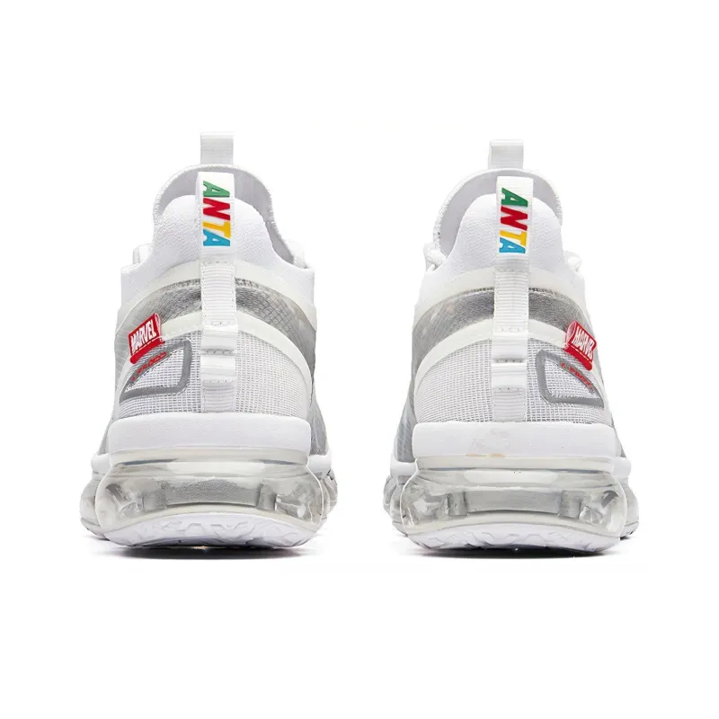 MARVEL x Anta The Avengers Series Cushioning Low Top Running Shoes Women's White Gray-3