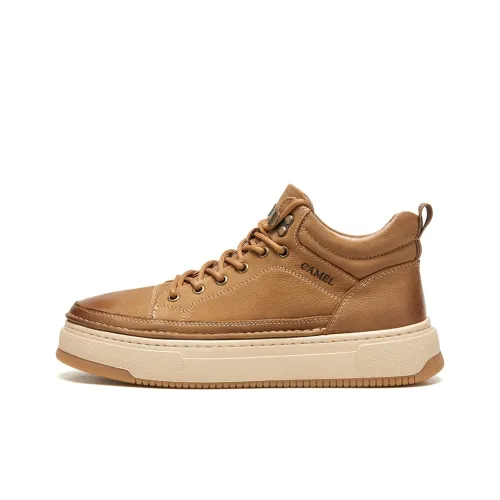 CAMEL Skateboard Shoes Men High-Top