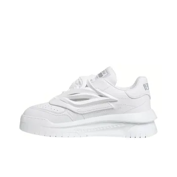 VERSACE Odissea Caged Rubber Medusa White Women's