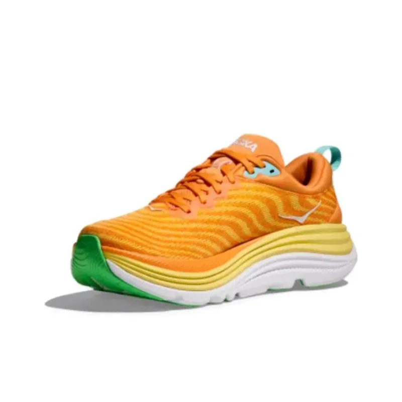 HOKA ONE ONE Non-slip Wear-resistant Shock Absorption Low-Top Casual Running Shoes Men's Yellow-1