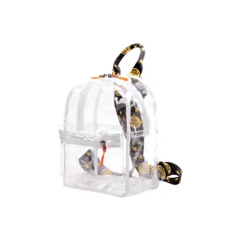 TINYAT PVC Backpack Regular Unisex White/Purple/Blue/Black/Pink