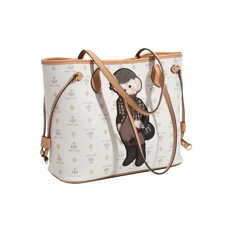 MISS GAIL Handbags Monogram White-2