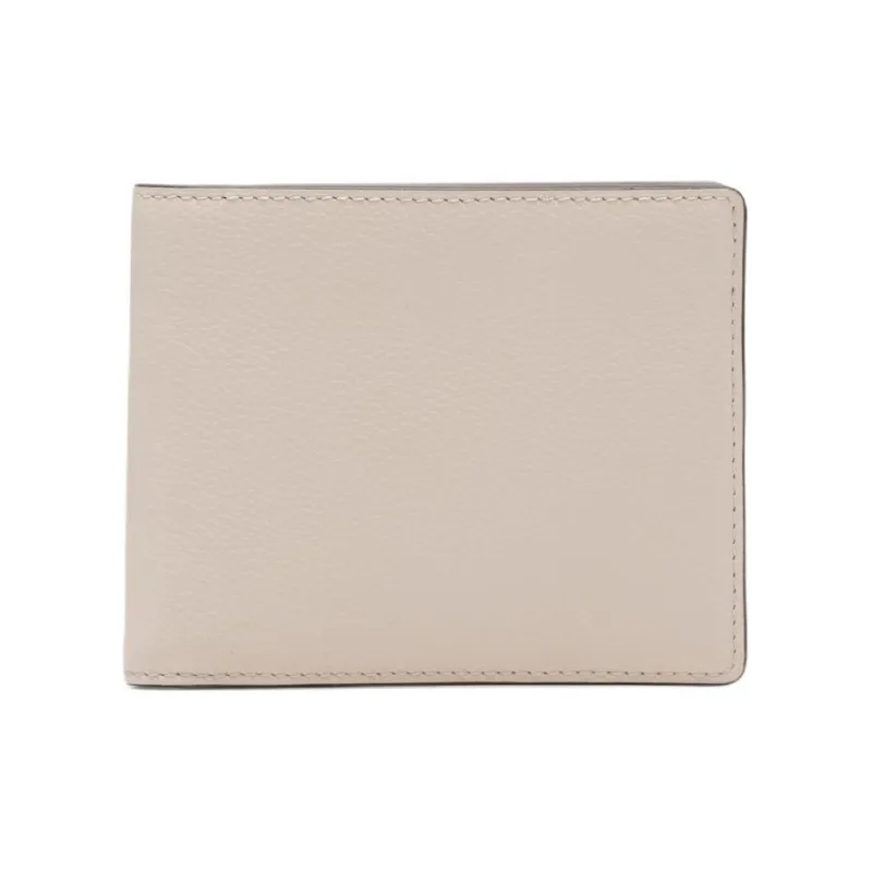 Delvau Jumping Calf Calfskin Wallet Men's Ecru-0
