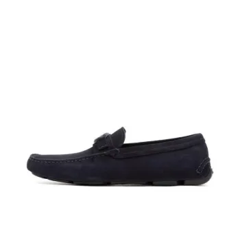 GIORGIO ARMANI Logo Plaque Slip-On Loafers