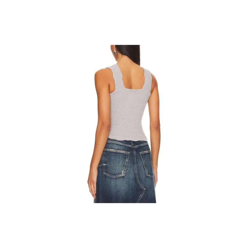 FREE PEOPLE Tank Tops Women's Light Gray-1